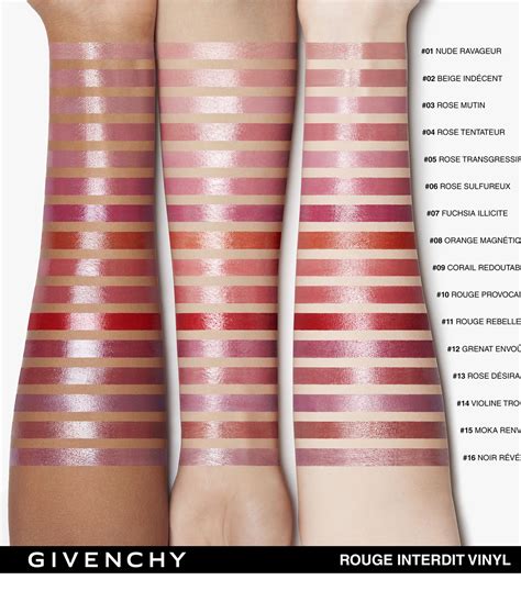 givenchy rouge interdit vinyl 試 色